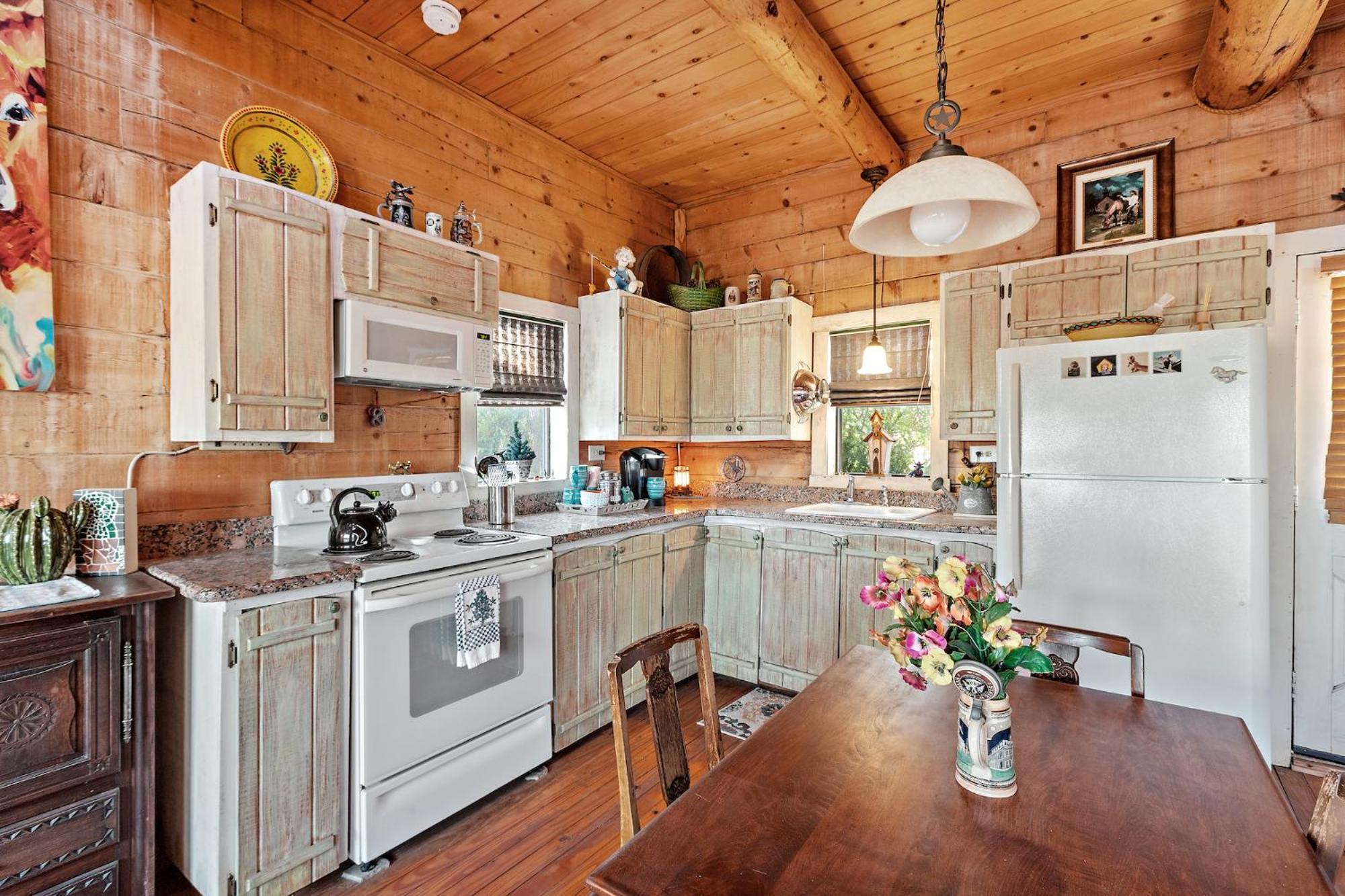 Mighty Oak Log Cabin Fredericksburg Extérieur photo