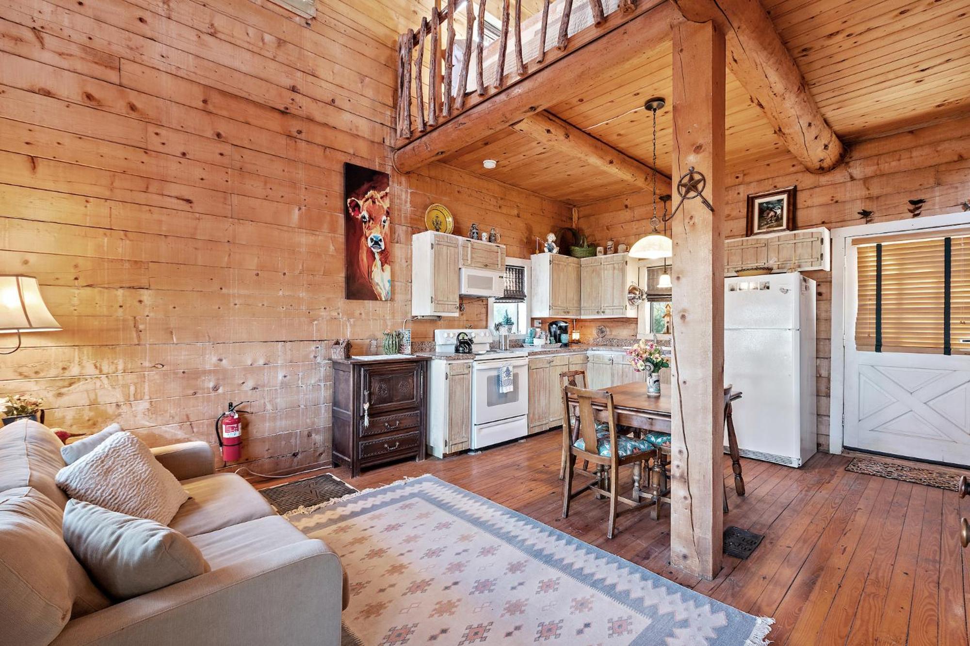 Mighty Oak Log Cabin Fredericksburg Extérieur photo