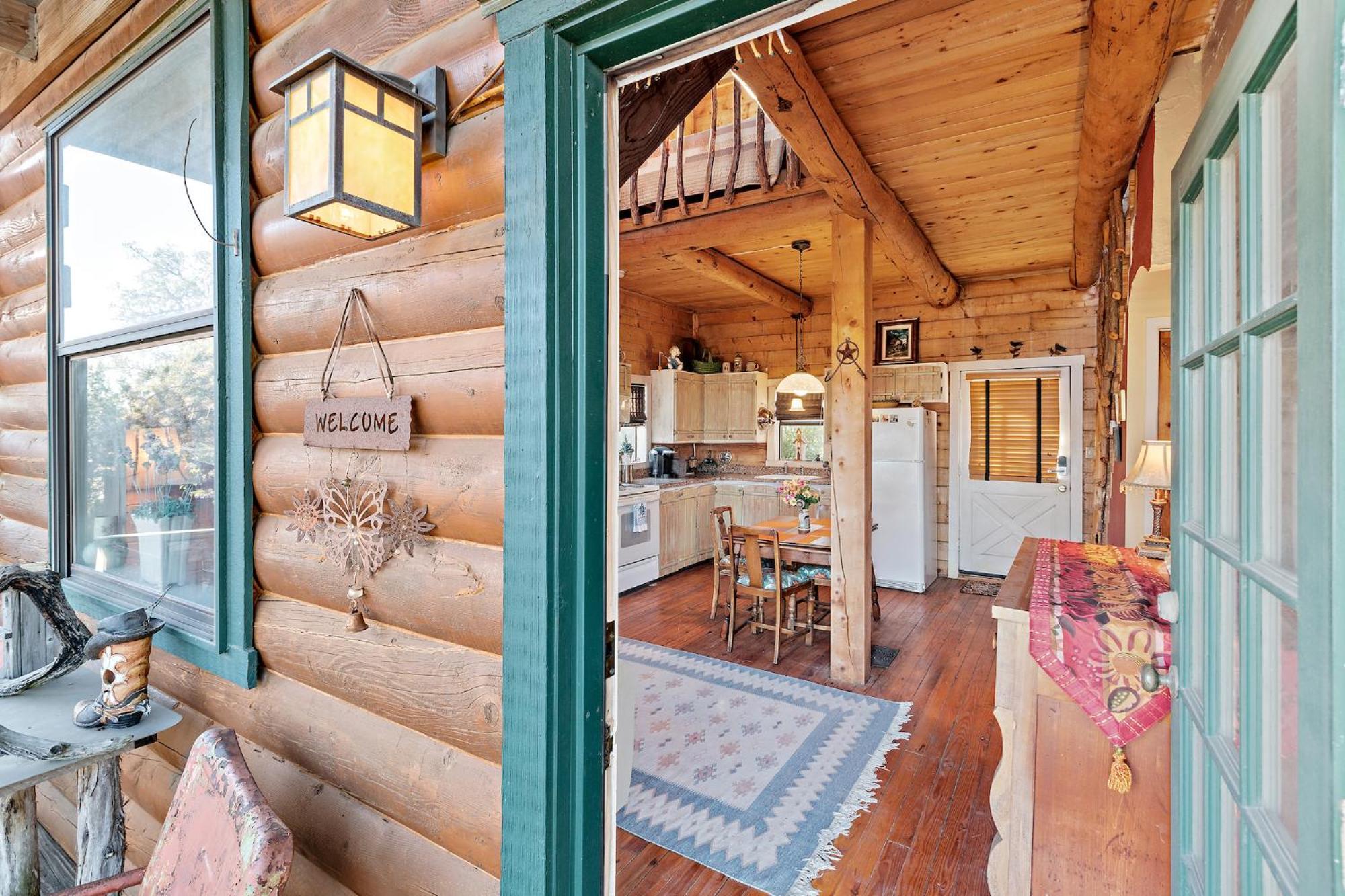 Mighty Oak Log Cabin Fredericksburg Extérieur photo