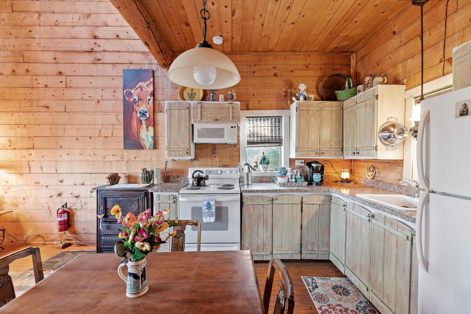 Mighty Oak Log Cabin Fredericksburg Extérieur photo