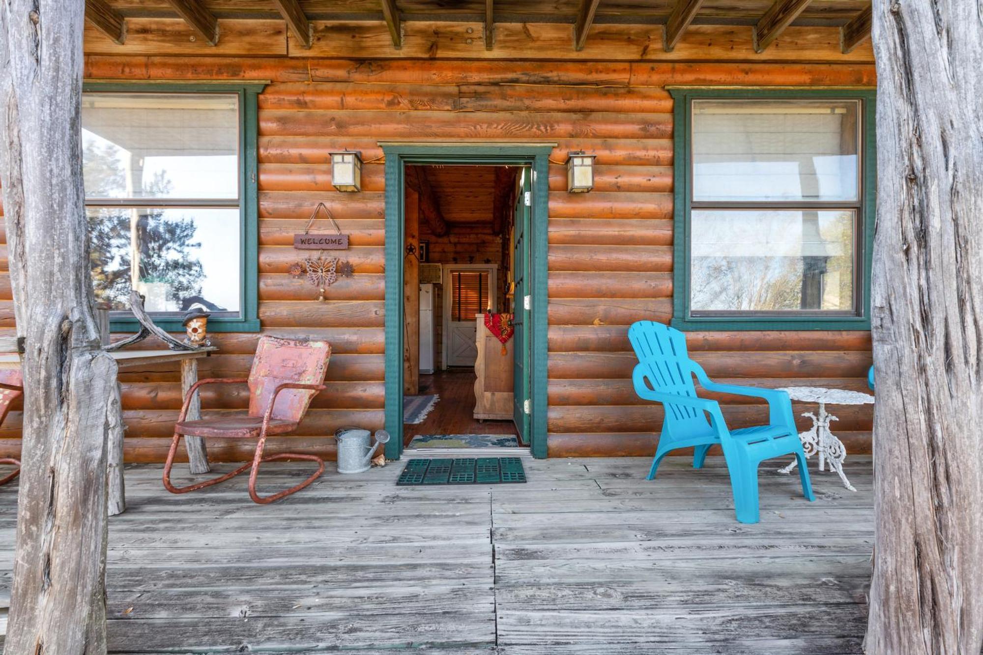 Mighty Oak Log Cabin Fredericksburg Extérieur photo