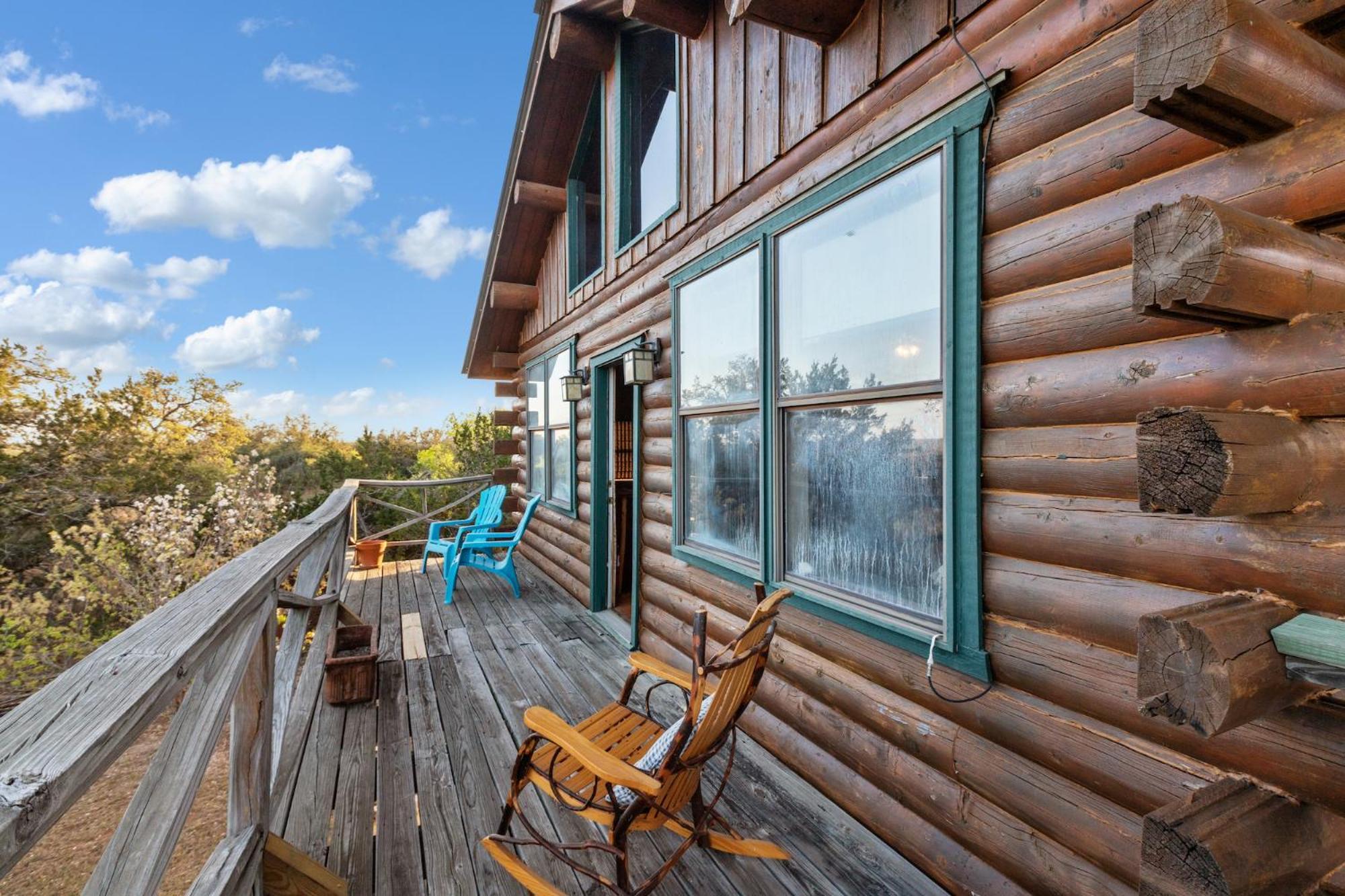 Mighty Oak Log Cabin Fredericksburg Extérieur photo